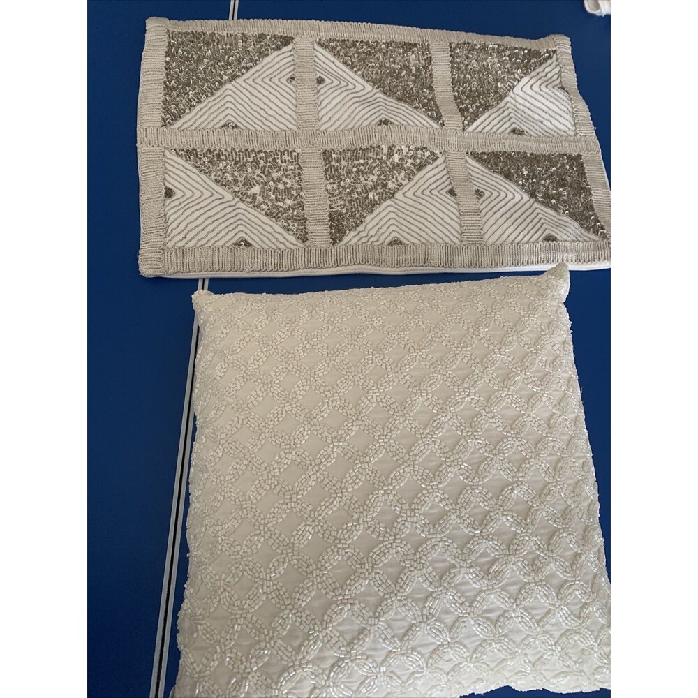 pier 1 decorator pillows, White , Set Of 2
